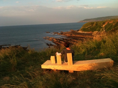 Memorial seat at Cove, Scotland